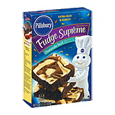 Pillsbury Fudge Supreme cheesecake swirl premium brownie mix Left Picture